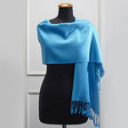 Πασμίνα Μονόχρωμη Αιγαίον Turquoise